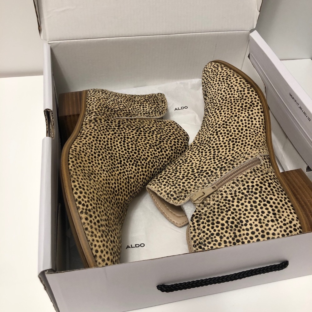 ALDO Kaicien Dotty Cheetah Ankle Boot 8.5 NIB - Picture 13 of 16